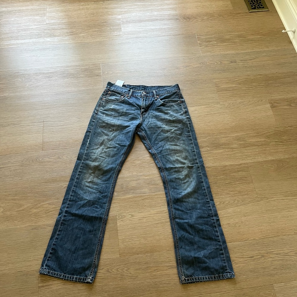Levi's Blue Relaxed Jeans with Distressed Details